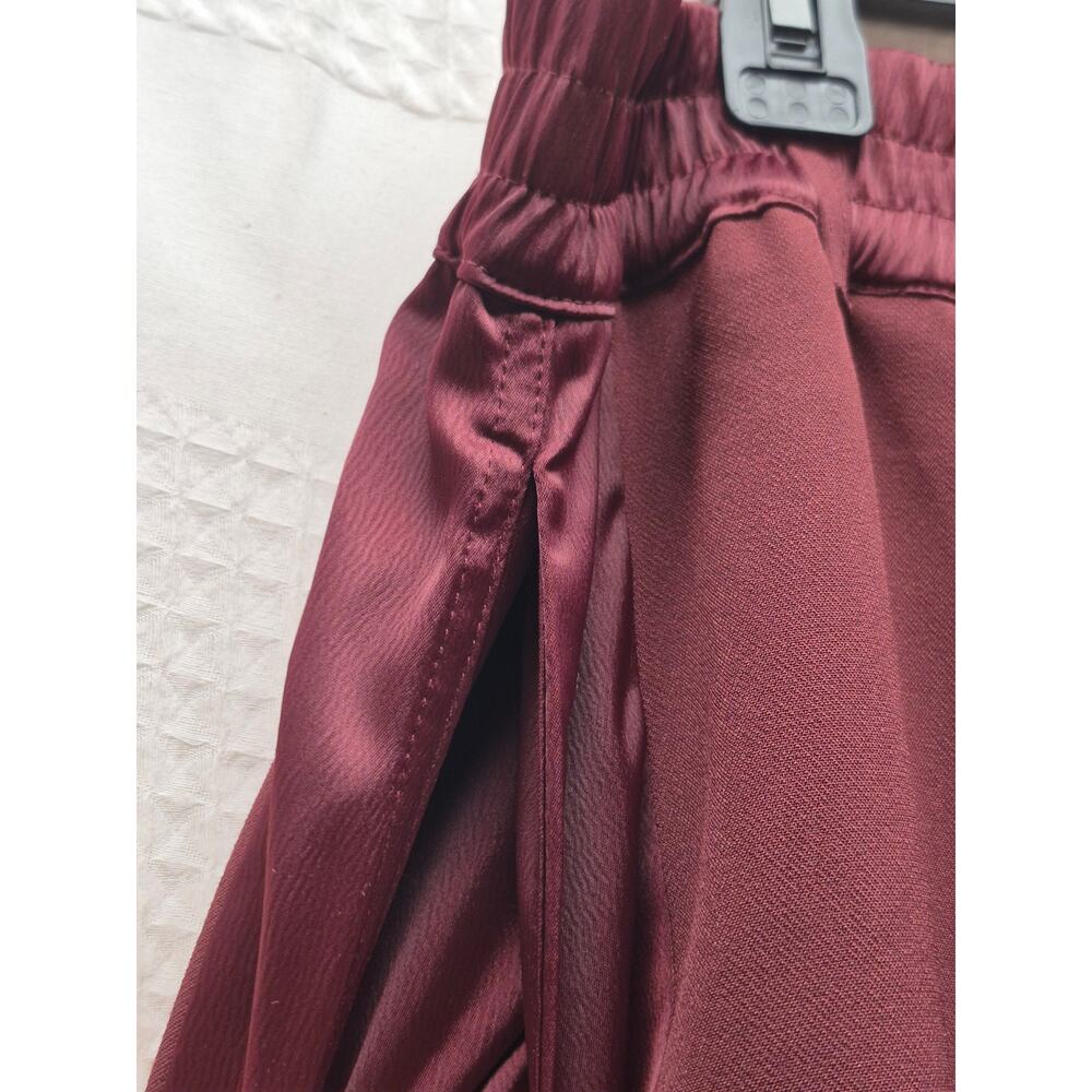 Intempo Pants Womens Size XL Burgundy Stretchy Pockets Straight Leg 7354 - Picture 4 of 9